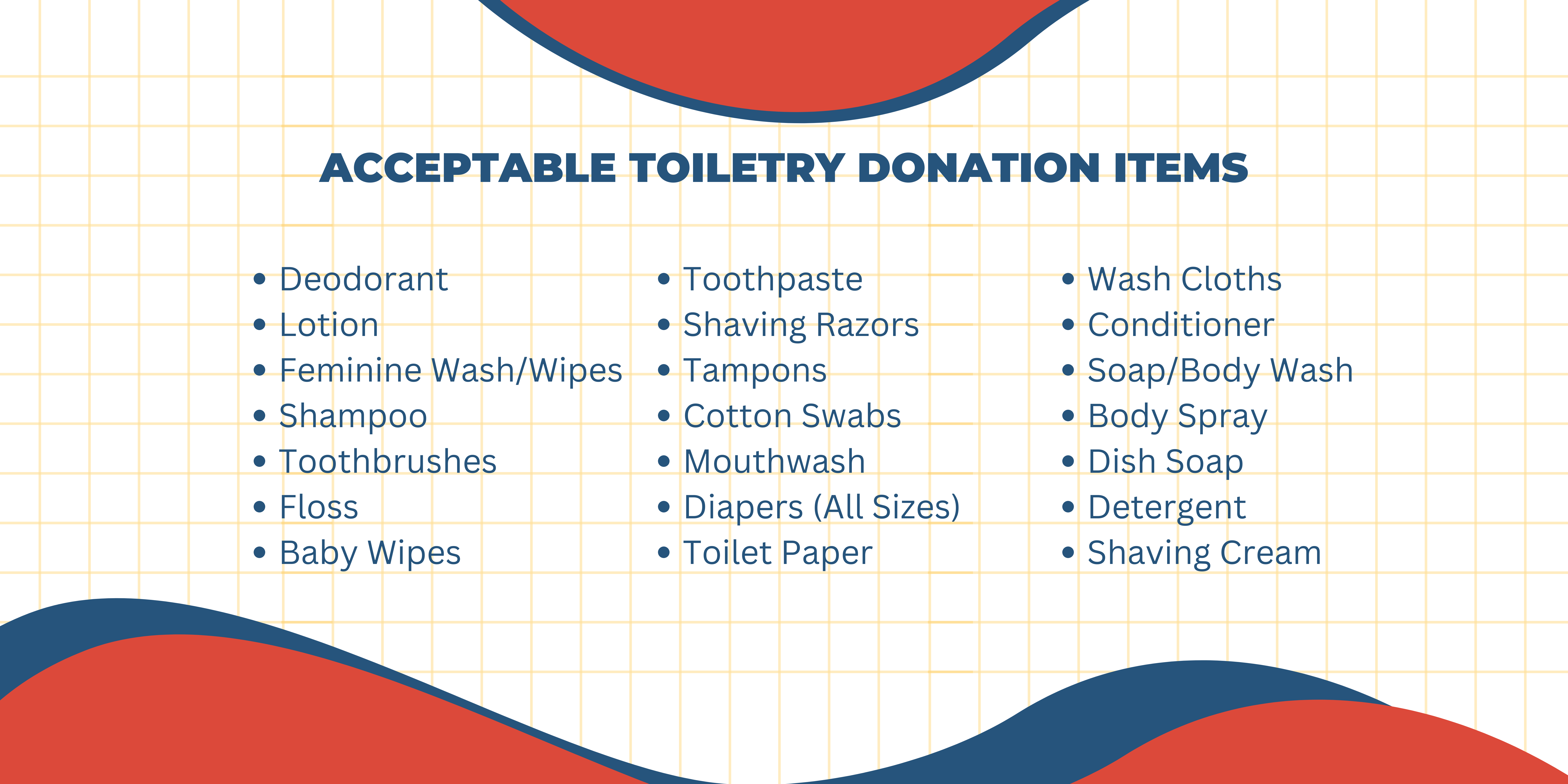 Project Toiletry List